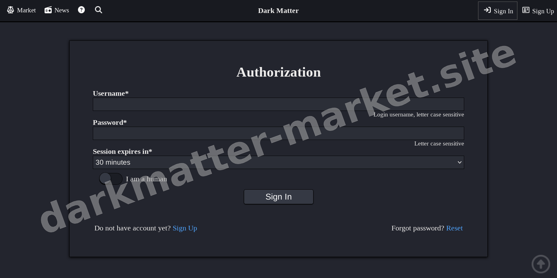 User Login Interface